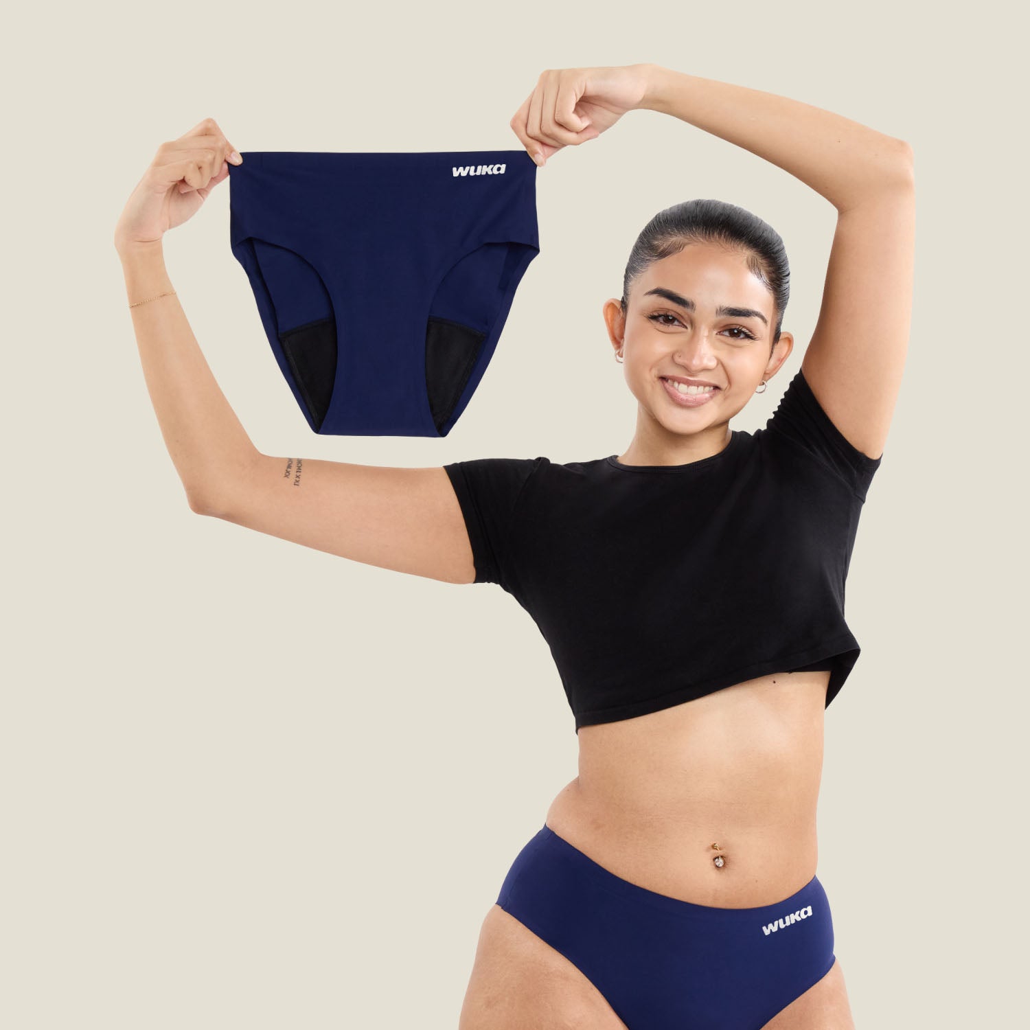 WUKA Teen Stretch™ Seamless - Heavy flow - Navy