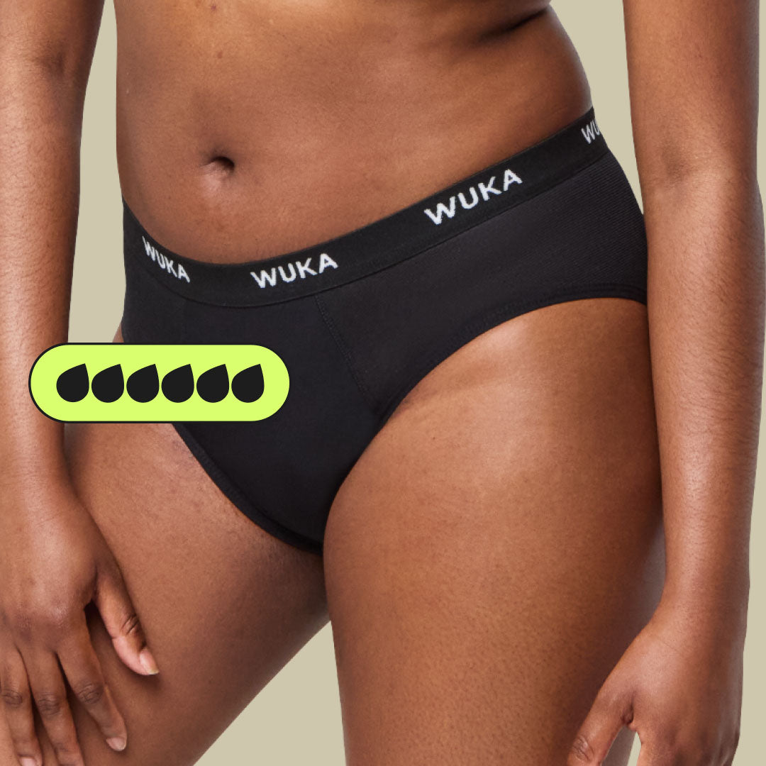 Shop WUKA’s Super Heavy Flow Period Pants – expertly designed for reliable, leak-proof protection during your heaviest days. Holds up to 60ml, equivalent to 12 tampons’ worth, for all-day comfort and confidence.