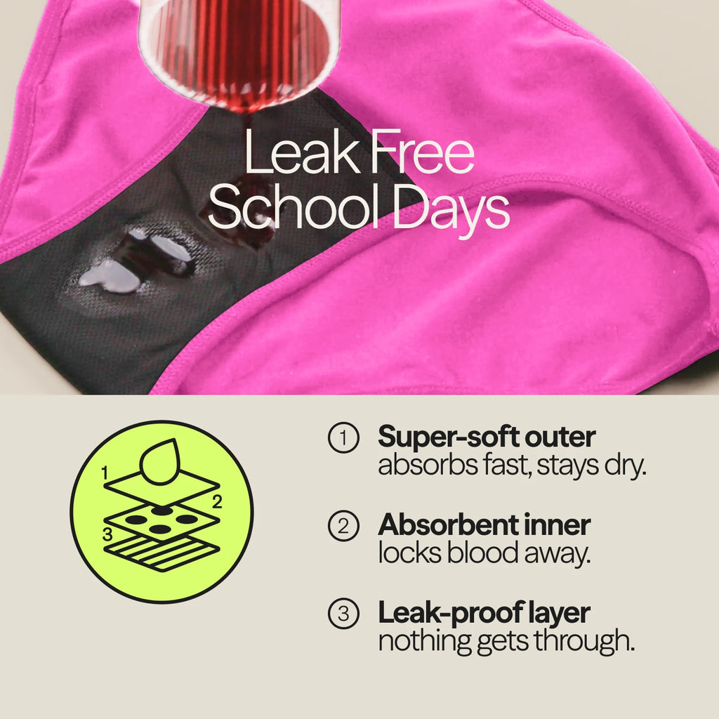 WUKA Period School Set - 1 Week - Heavy - Pinkest Pink