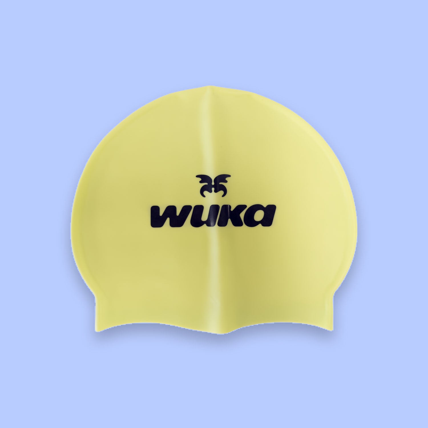 Lime punch silicone swim cap included in the WUKA Lunafly Legsuit period swim kit