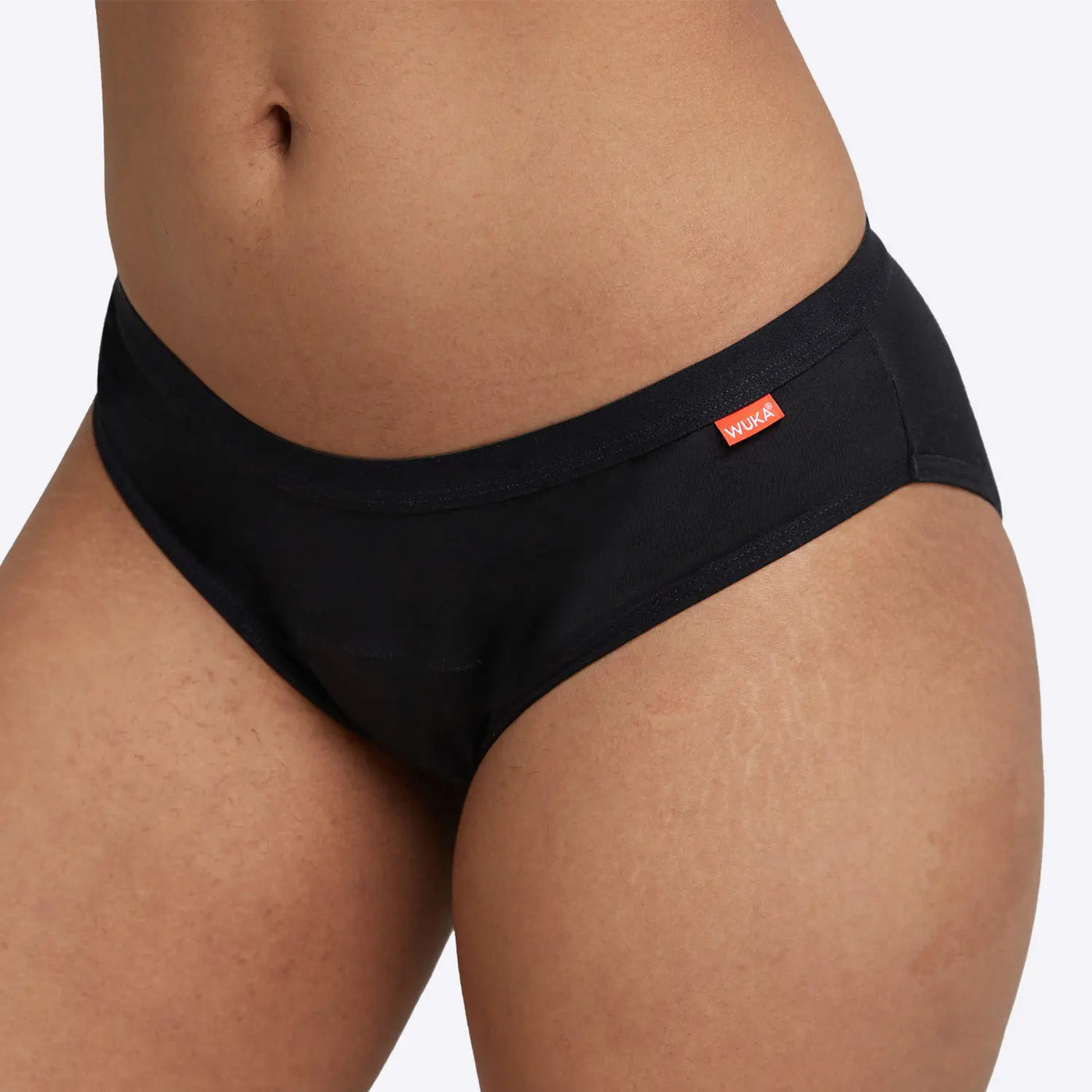 WUKA Basics Hipster Period Pants Style Heavy Flow Black Colour Front