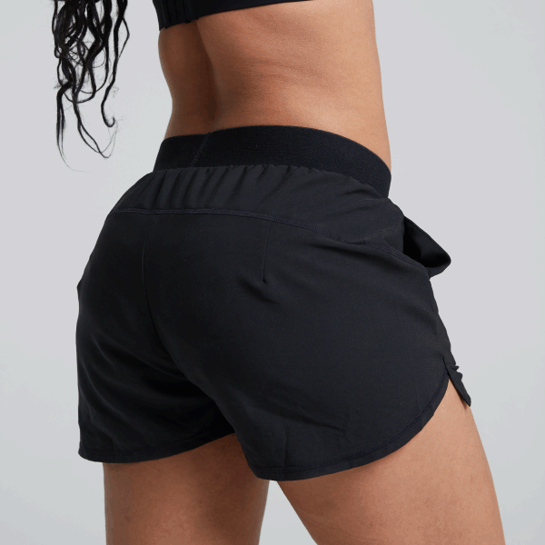 WUKA Perform Period Sports Shorts Style Medium Flow Black Colour Back Side