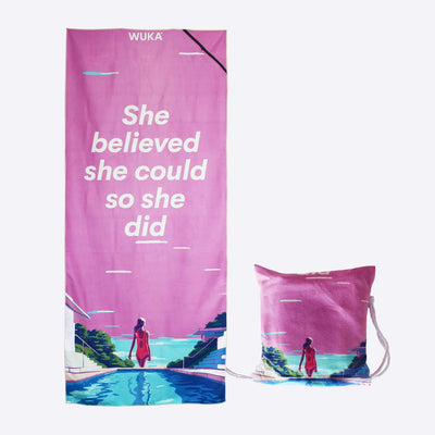 WUKA-QuickDry-Beach-Towel-Pink-Towel-and-Bag